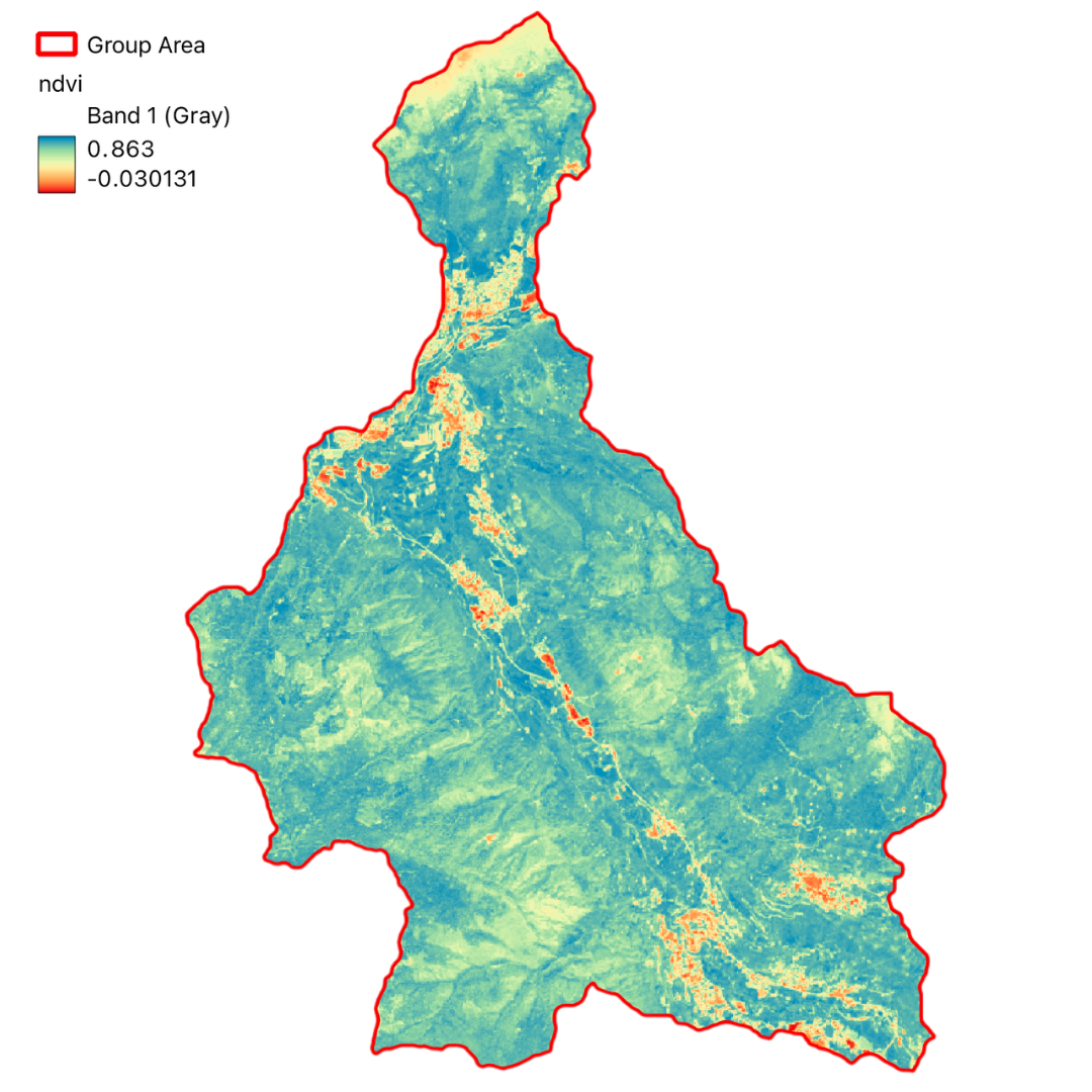 NDVI Layer after Preprocessing