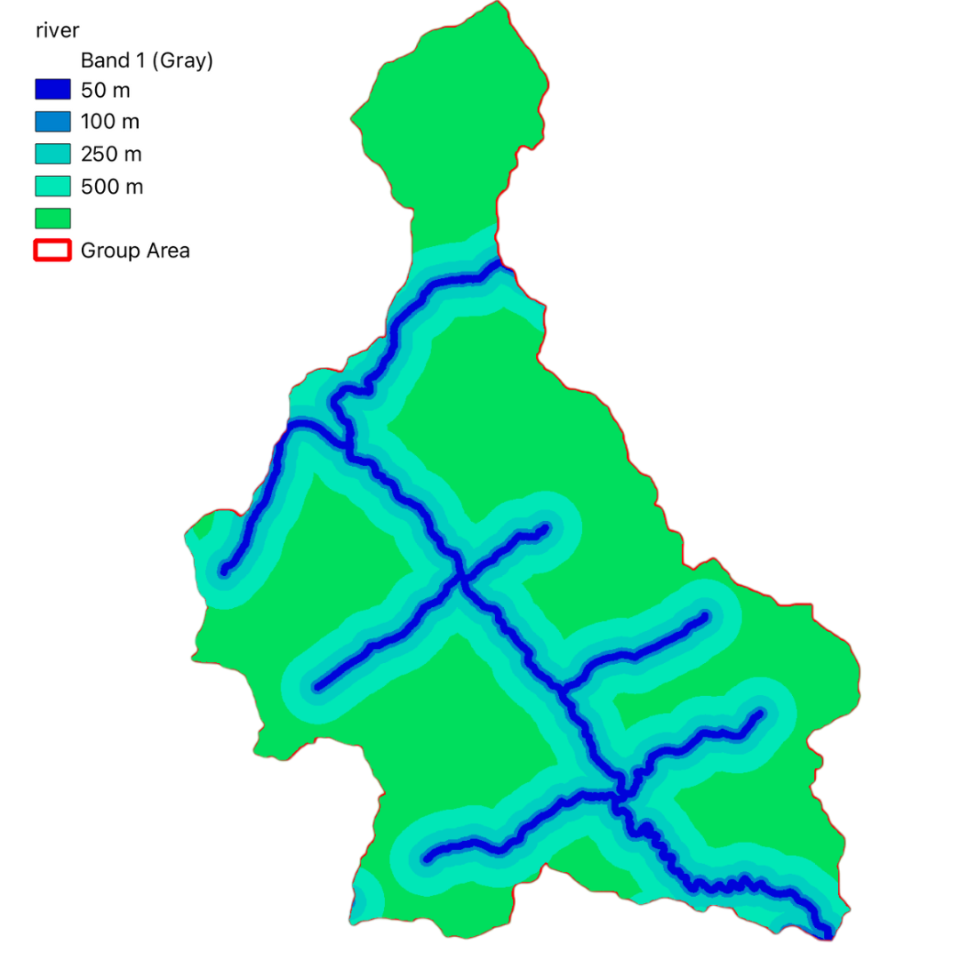 River Buffer after Preprocessing